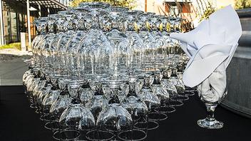 wine glass towers